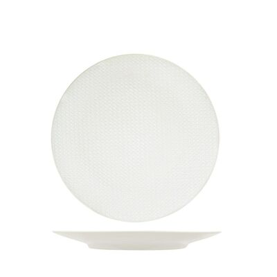 Union fruit plate in white stoneware 20.5 cm