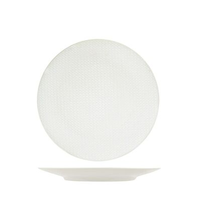 Plato de frutas Union de gres blanco 20,5 cm