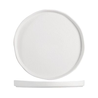 Hotelweißer Teller aus weißem Porzellan 23 cm