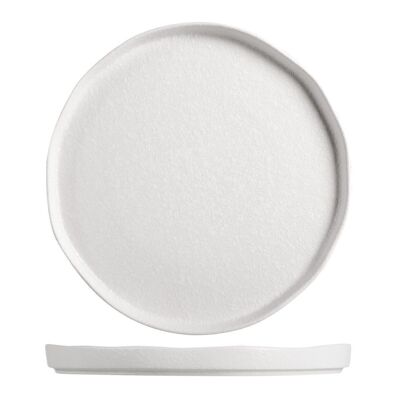 Hotelwhite plate in white porcelain 26 cm