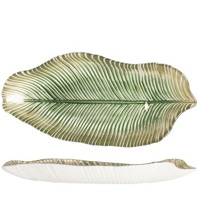 Jungle plate in decorated glass 20.5x9 cm. Guaranteed dishwasher safe up to 40 degrees.