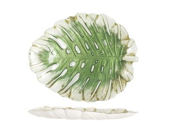 Assiette Jungle en verre décoré 26,5 cm. Passe au lave-vaisselle garanti jusqu'à 40 degrés. 1