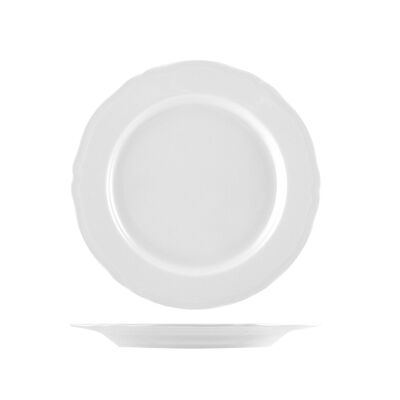 Alba Brotteller aus weißem Porzellan 17 cm