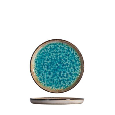 Teide Brotteller aus hellblauem Steinzeug cm 15