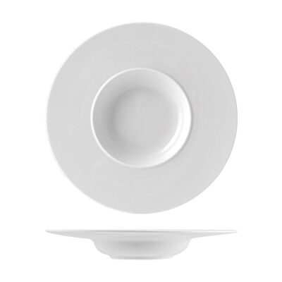 Plato de pasta Galaxy White Porcelana 24 cm