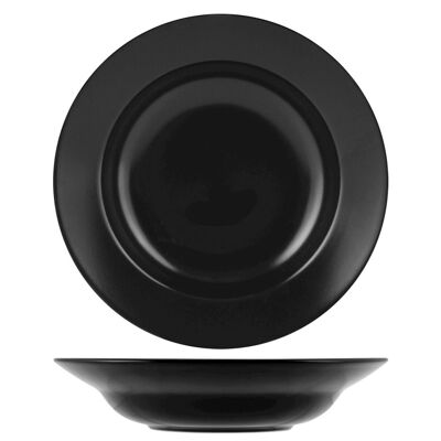 Plato de pasta de loza color Negro 29,5 cm