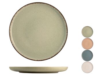 Assiette Pearl en porcelaine couleurs assorties cm 27. 6