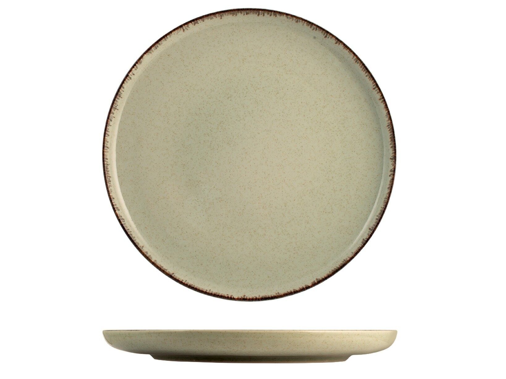 Piatto Pearl piano in porcellana colori assortiti cm 27.