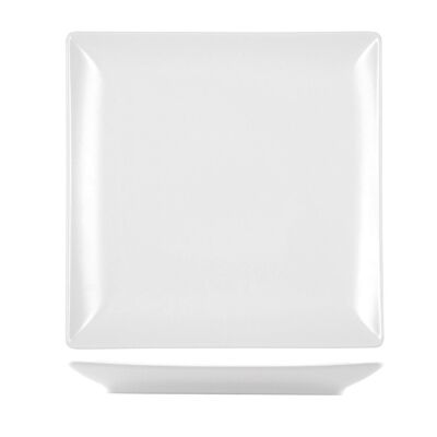 Boston dinner plate in white stoneware cm 24x24