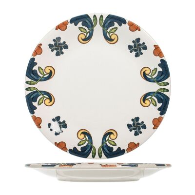 Assiette plate Corfù décor céramique 3/5 cm 25