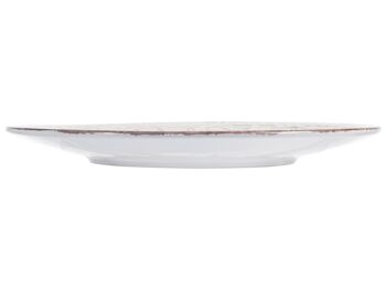 Assiette plate Courtyard en grès blanc 27,5 cm 8