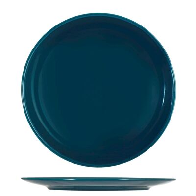 Plato llano de gres Denver Darkblu cm 26.