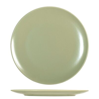 Denver Green stoneware dinner plate cm 26.