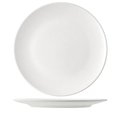 Denver dinner plate in white stoneware cm 26