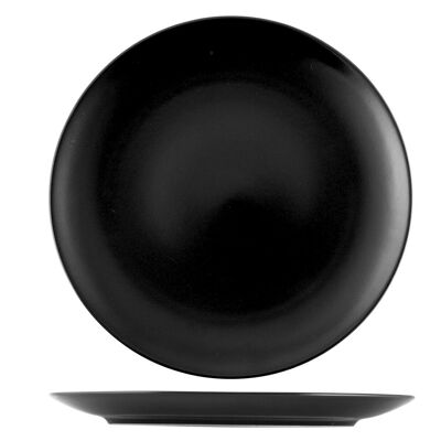 Plato llano Denver de gres negro cm 26