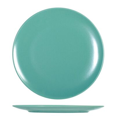 Plato llano Denver Lightblu de gres cm 26.