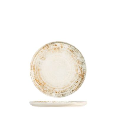 Eris dinner plate with beige porcelain edge 20 cm.