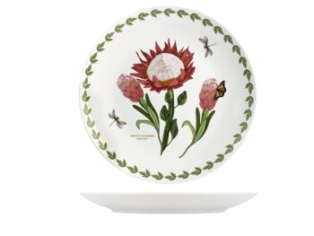 Assiette plate fleurs en porcelaine décorée cm 27. 7