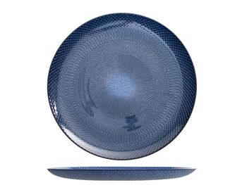 Assiette plate Glam en verre trois couleurs assorties cm 28. Passe au lave-vaisselle max 40 ° 4