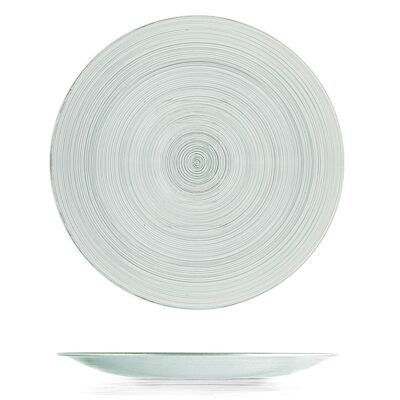 Hoche dinner plate in smoked glass cm 27