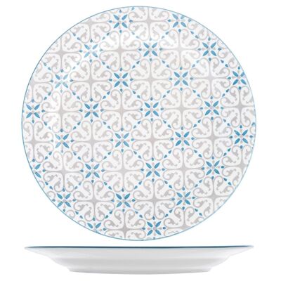 Ischia flat plate in stoneware 26.5 cm