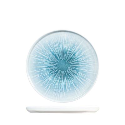 Neptune dinner plate with blue porcelain edge 20 cm.