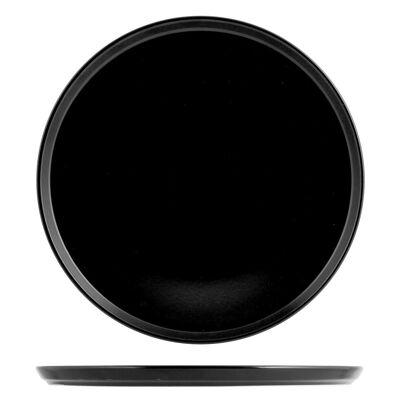 Stoneware pizza plate black color 33 cm