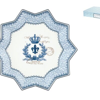 Assiette en porcelaine Blue Dream 23 cm