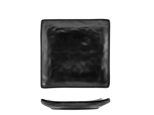 Piatto quadro Decoro Ardesia in melamina cm 13