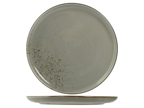 Piatto Reactive pizza in stoneware colore grigio cm 31