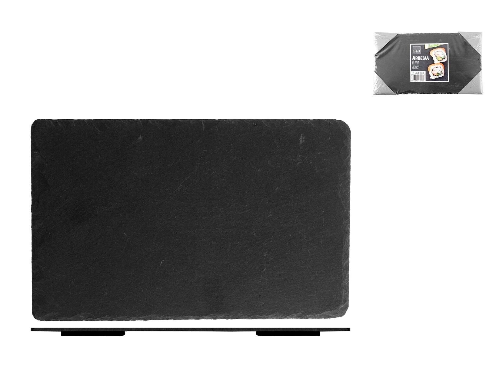 Piatto rettangolare in ardesia cm 28x16x0,5 h