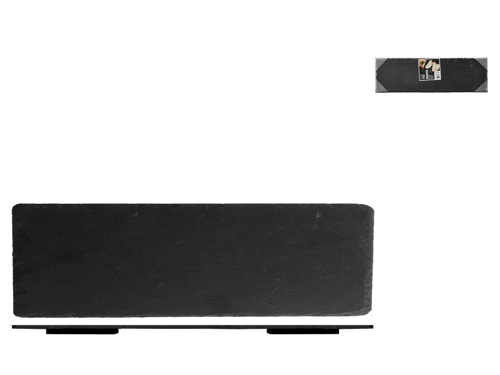 Piatto rettangolare in ardesia cm 52x16x0,5h