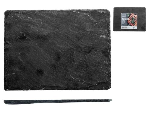 Piatto rettangolare per il set Ardesia&Bamboo in ardesia cm 20x15x0,5 h