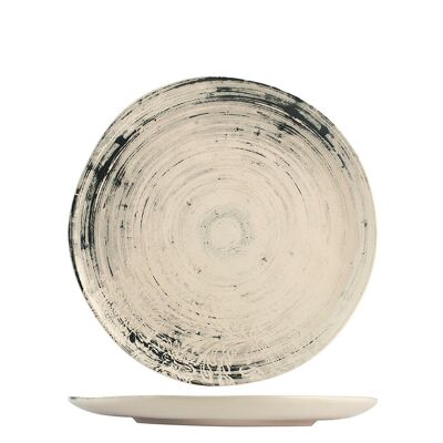 Silk stoneware plate 26 cm flat