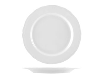 Assiette plate Alba en porcelaine blanche 26,5 cm 3
