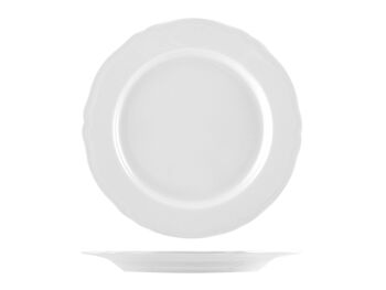 Assiette plate Alba en porcelaine blanche 26,5 cm 1