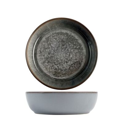 Velvet plate in stoneware depth 20 cm