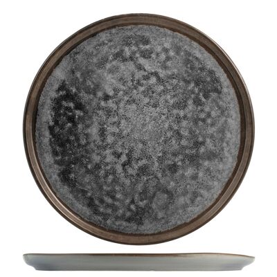 Velvet stoneware plate 27 cm flat