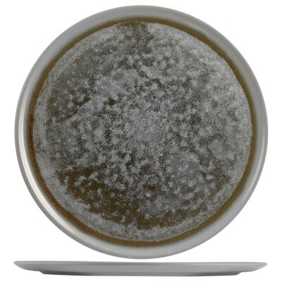 Velvet plate in round stoneware 32 cm