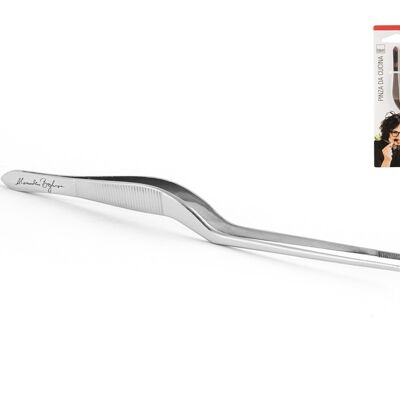 Borghese kitchen tongs in stainless steel 14 cm. Alessandro Borghese - The luxury of simplicity