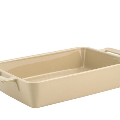 Pirofila Ceramica con Manici Beige Rettangolare cm 30x21,5