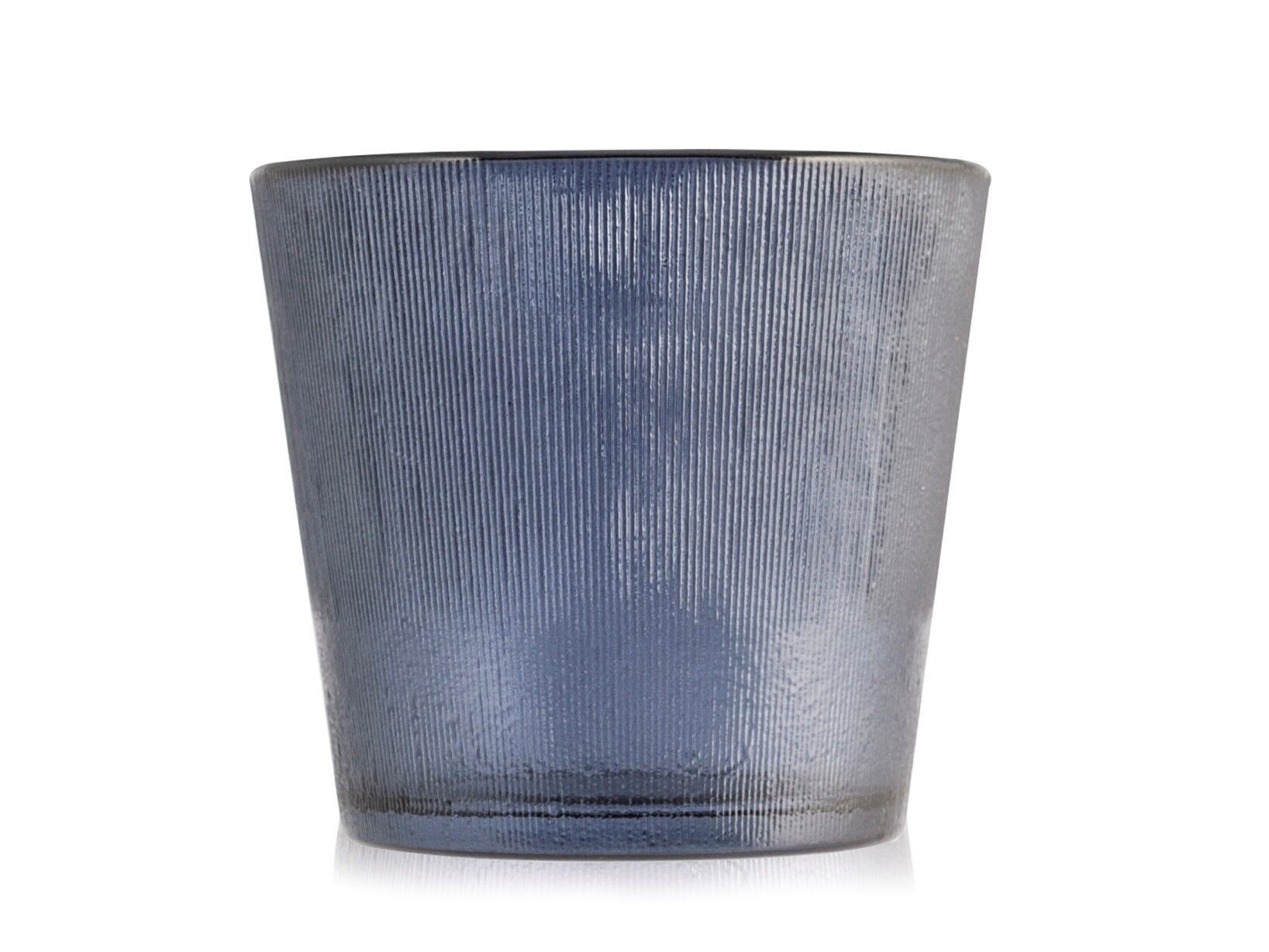 Porta tealight in vetro nero cm 7,5.