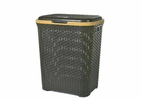 Portabiancheria Plyrattan 55 lt Marrone