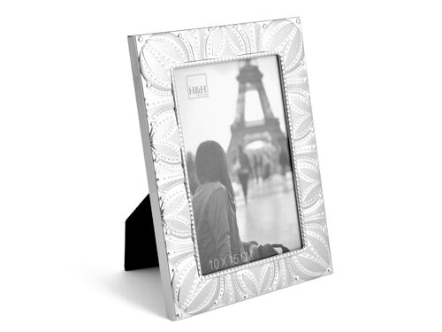 Portafoto alluminio Decorato 10x15cm