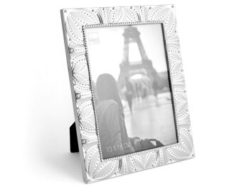 Cadre photo en aluminium décoré 13x18cm 2