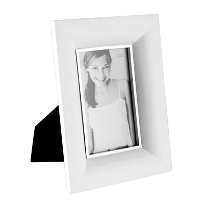 Marco de fotos de madera blanca 10X15 cm