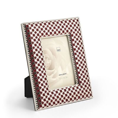 Photo frame in Red Gothic Silver 13x18