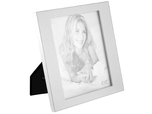 Portafoto in vetro grigio 20x25 cm