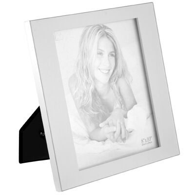 Portafoto in vetro grigio 20x25 cm