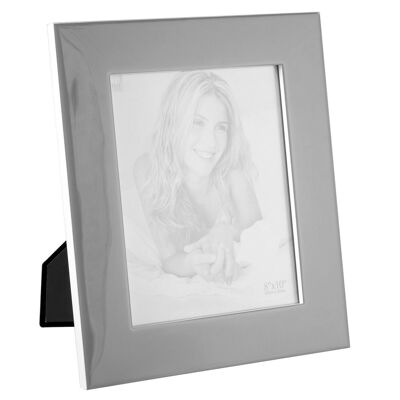 Gray plastic photo frame 20x25 cm